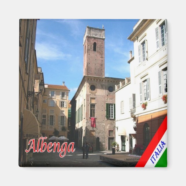 Aimant LGR099 ALBENGA, Ligurie, Italie, Frigo (Devant)