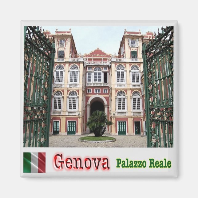 Aimant LGR153 GENOA Palais Royal, Italie, Frigo (Devant)