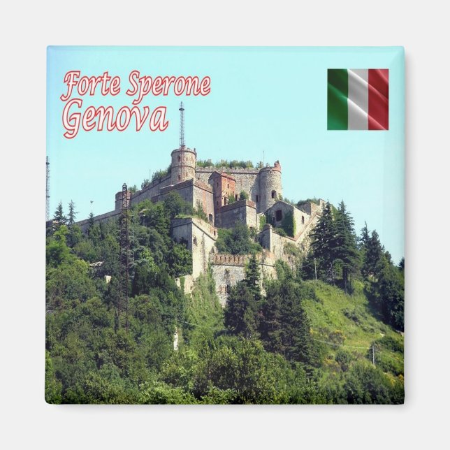 Aimant LGR154 GENOA, Fort Sperone, Italie, Frigo (Devant)