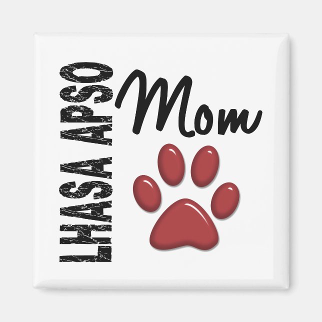 Aimant Lhasa Apso Maman 2 (Devant)