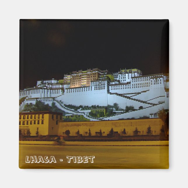 Aimant Lhassa, Potala Palace - Tibet (Frigo Magnet) (Devant)