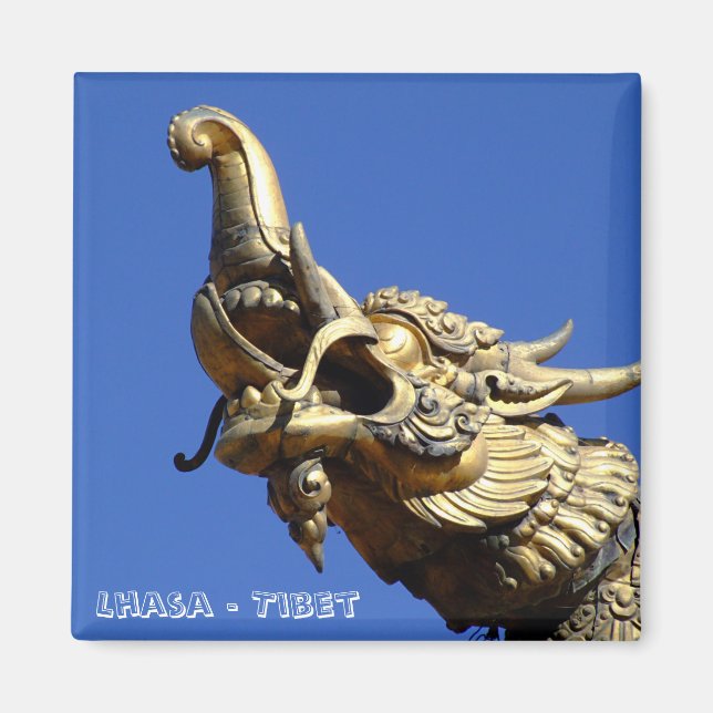 Aimant Lhassa, Tibet, Temple Jokhang (Aimant frigo) (Devant)
