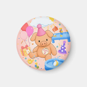 Aimant L'histoire de Hamhock's Pink Splashtastic!