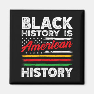 Aimant L'histoire des Noirs est le drapeau américain des