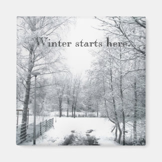 Aimant L'hiver commence ici