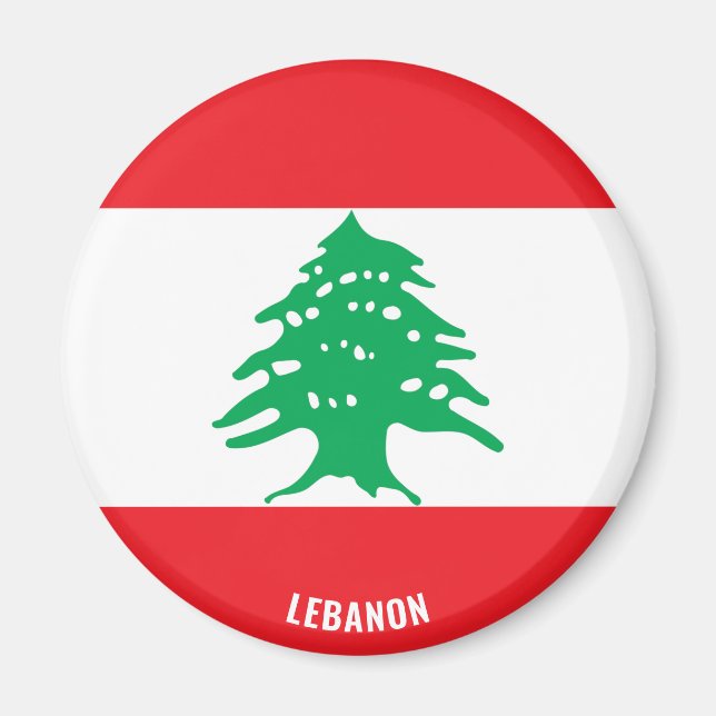 Aimant Liban Drapeau charmant patriotique (Devant)