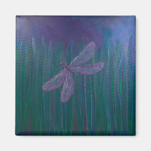 Aimant Libellule violette de miroitement