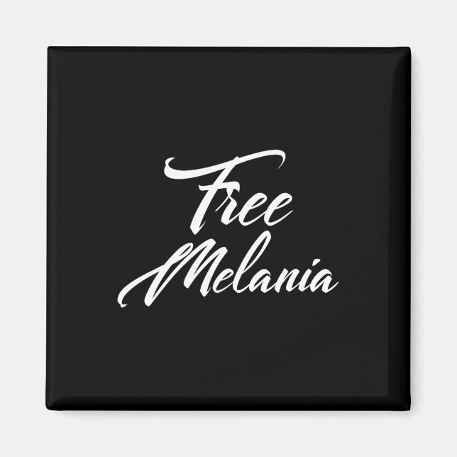 Aimant Libérez la Melanie Slogan politique (Devant)