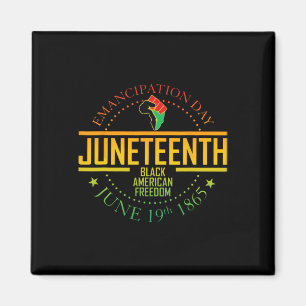 Aimant Liberté afro-américaine Histoire noire 19 juin