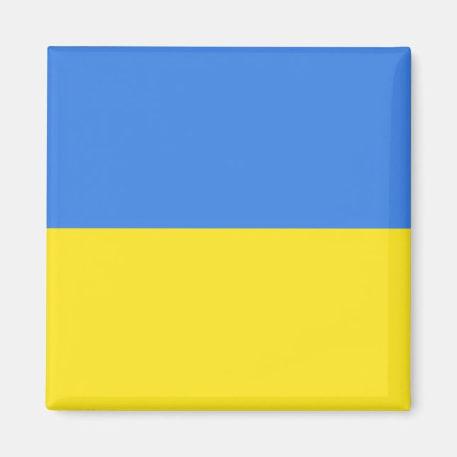 Aimant Liberté du drapeau ukrainien (Devant)