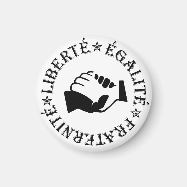 Aimant Liberté, égalité, fraternité (Devant)
