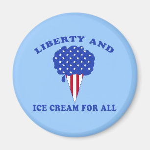 Aimant Liberté et crème glacée pour tous les produits