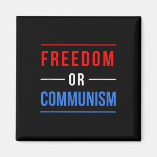 Aimant Liberté Ou Communisme Drôle Élection 2024 Trump Vs