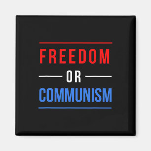 Aimant Liberté ou communisme Élection drôle 2024 Trump co