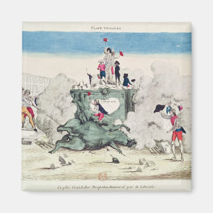 Aimant Liberté renversant la statue du Grand