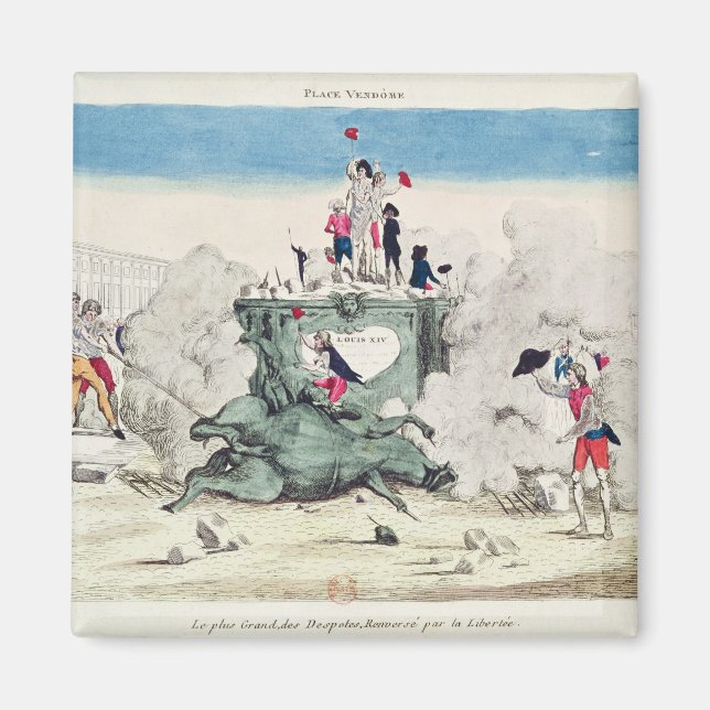 Aimant Liberté renversant la statue du Grand (Devant)