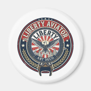 Aimant Liberty Aviator Patriotique Patriotique Aviation V