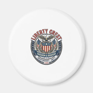 Aimant Liberty Crest Patriotique Patriotique Héraldique B