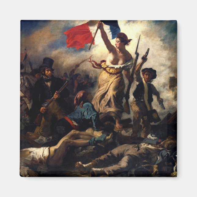 Aimant Liberty Leading the People, Eugene Delacroix (Devant)