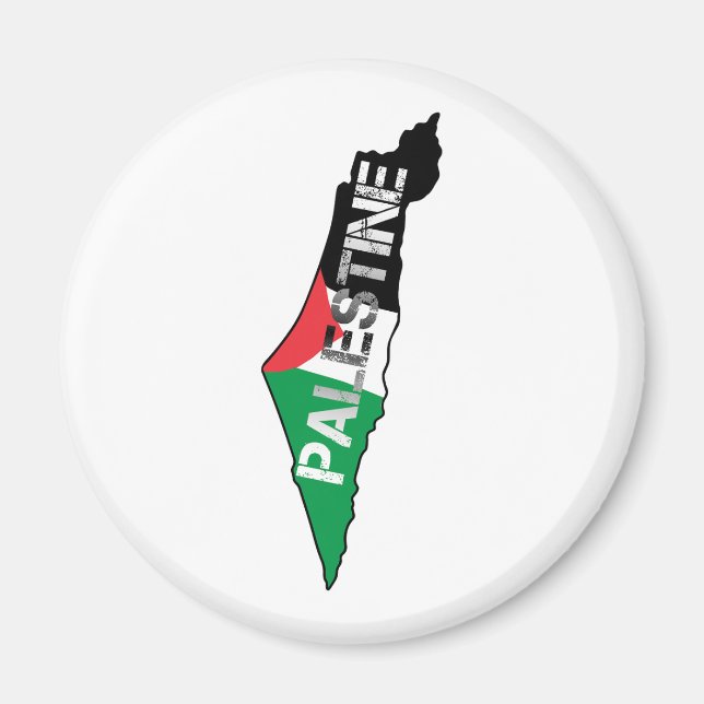 Aimant Libre Palestine Drapeau de la Palestine sur la car (Devant)