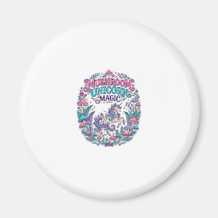 Aimant Licorne Champignon Licorne Magie Coloré POD Artwor