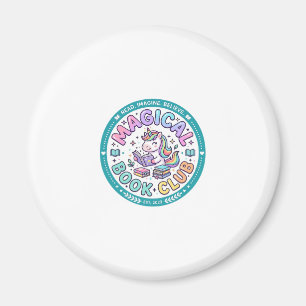 Aimant Licorne Club de Livre Magique T-shirt Drôle Graphi