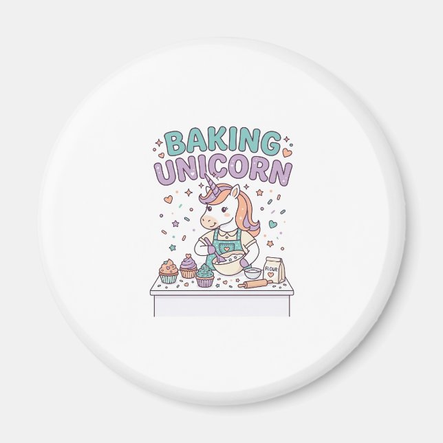 Aimant Licorne Cuisson Licorne Produit Branché Graphique_ (Devant)