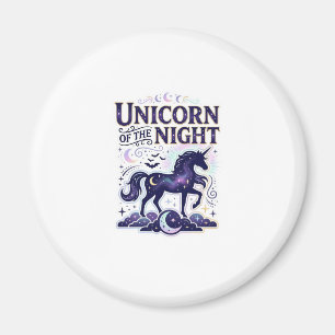 Aimant Licorne de la conception graphique de nuit Zazzle