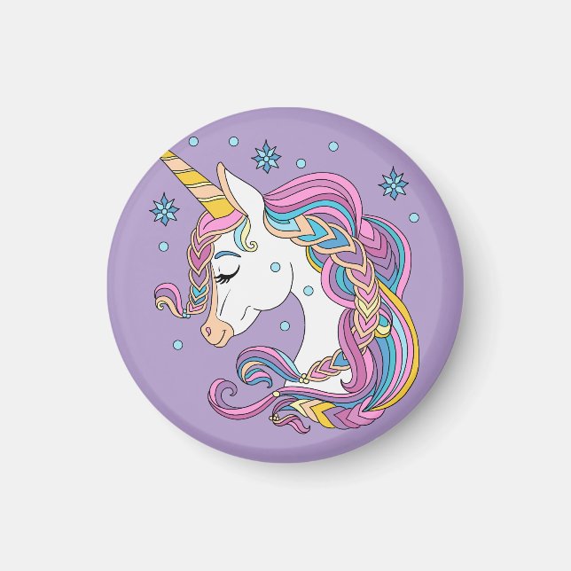 Aimant licorne de Noël (Devant)