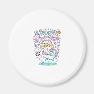 Aimant Licorne Football Licorne Étoile Mignon