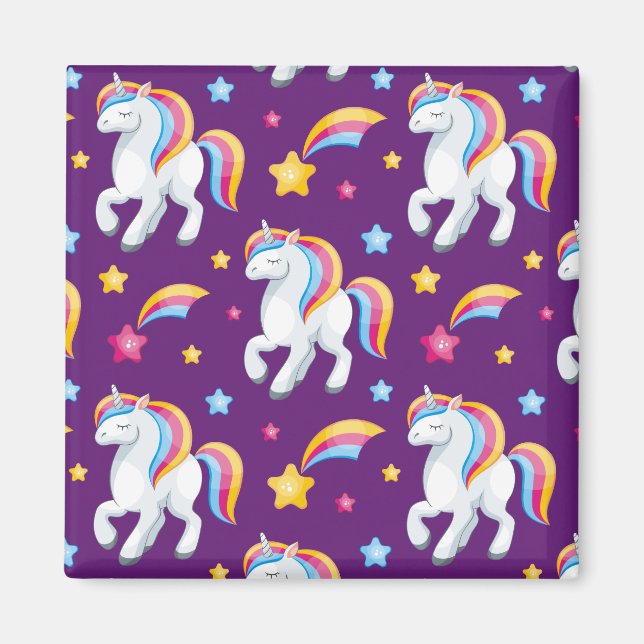 Aimant Licorne Magique Cheval Motif Mignon (Devant)