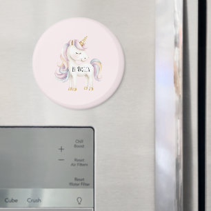 Aimant Licorne Magique Rose Violet
