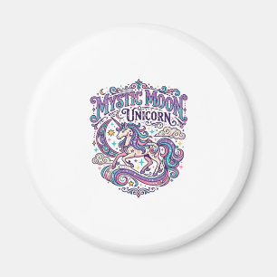 Aimant Licorne Mystique Lune Licorne Coloré