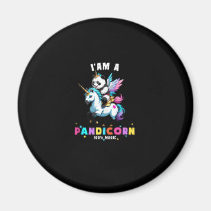 Aimant Licorne Panda Mignonne Je Suis Une Fille Magique P