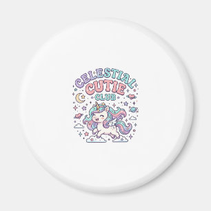 Aimant Licorne Produit de Style Rétro Club Céleste Mignon