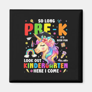 Aimant Licorne si longtemps diplômé de la maternelle ici