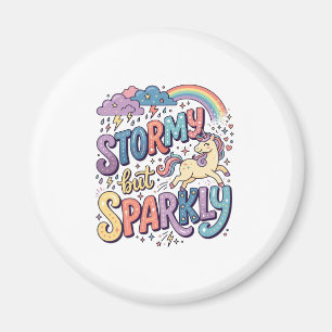 Aimant Licorne Tempête mais Étincelante Merch Fantaisiste