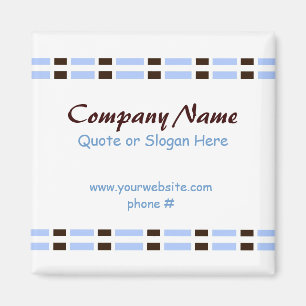 Aimant Lien bleu et chocolat Conception du bureau