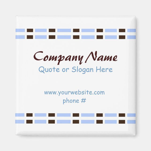 Aimant Lien bleu et chocolat Conception du bureau (Devant)