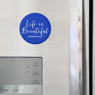Aimant Life is Beautiful Blue Brand Blog Website