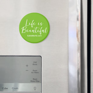 Aimant Life is Beautiful Green Brand Blog Website