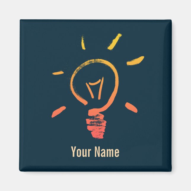 Aimant Light bulb lamp retro lightbulb smart electrician (Devant)