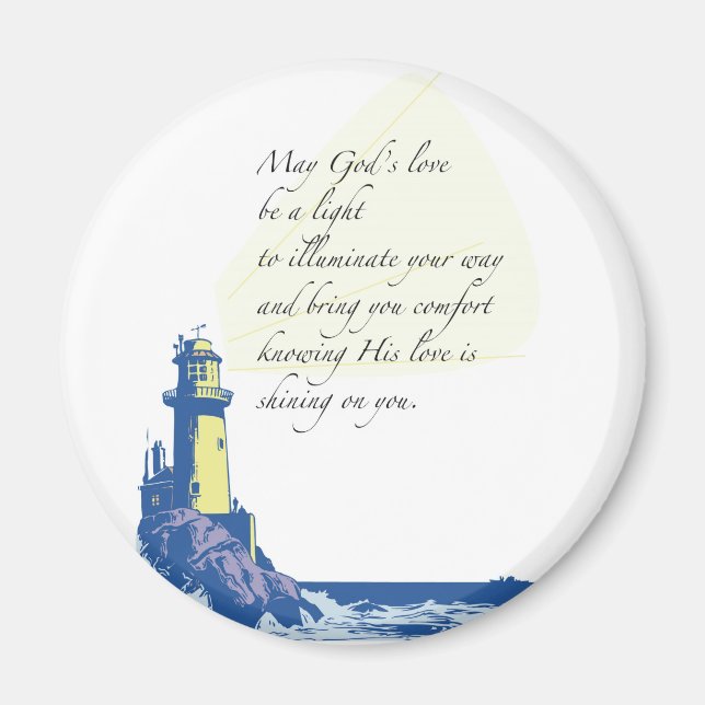 Aimant Lighthouse Blessings Prayer (Devant)