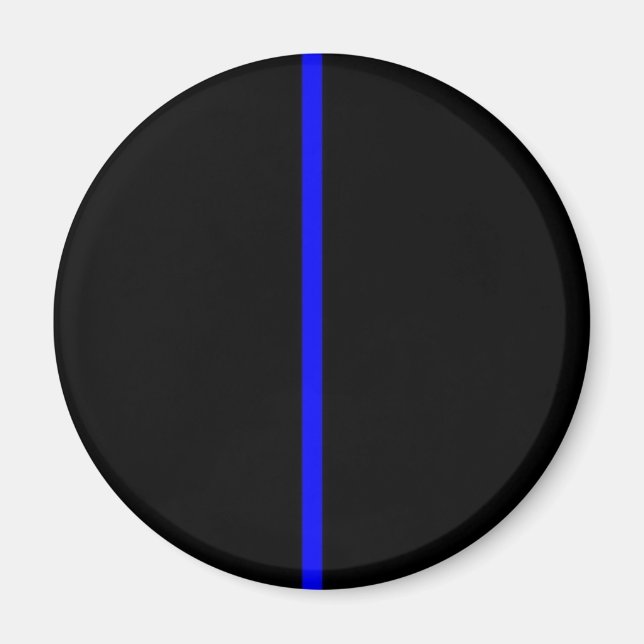 Aimant Ligne bleue mince (Devant)