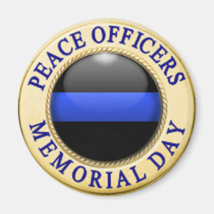 Aimant Ligne bleue mince