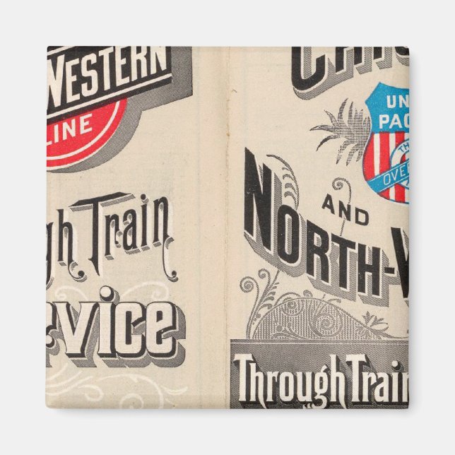 Aimant Ligne Chicago et North Western (Devant)