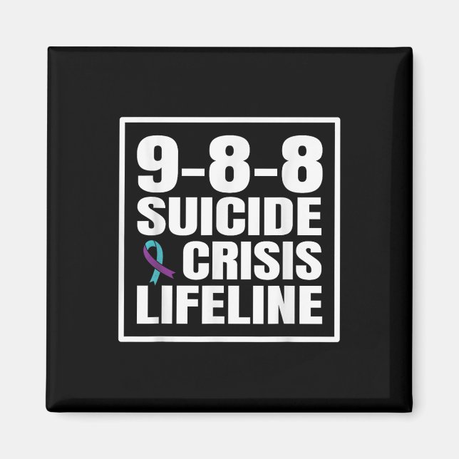 Aimant Ligne d'assistance pour la prévention du suicide 9 (Devant)