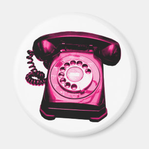 Aimant Ligne d'assistance téléphonique rouge