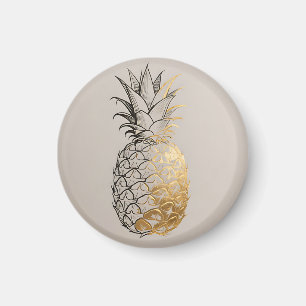 Aimant Ligne de l'ananas doré