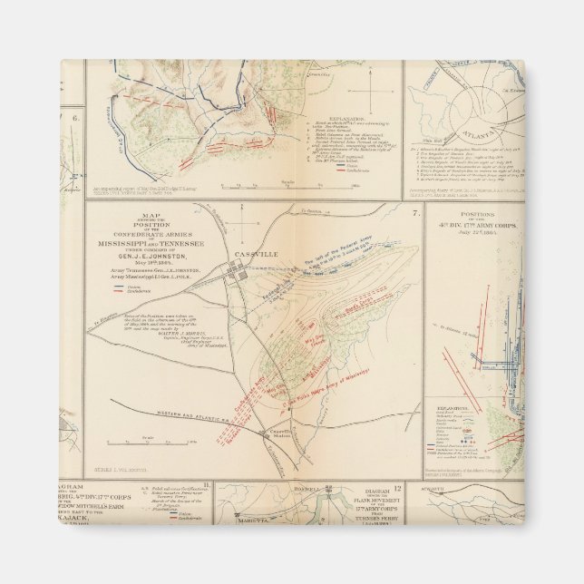 Aimant Ligne de marche, 16e AC (Devant)